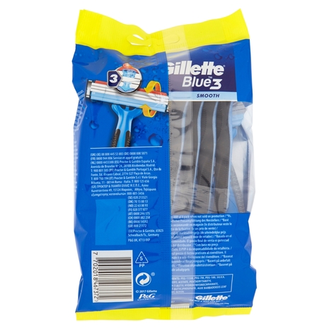 Gillette Blue3 Smooth Rasoio da Uomo Usa e Getta - 8 rasoi + 4 Gratis